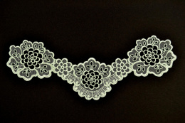 Miętowa naszywka, dekolt, ozdoby 1szt.