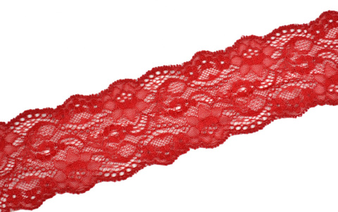Narrow red lace