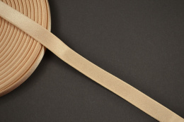 Beżowa guma ramiączkowa satynowa 23mm