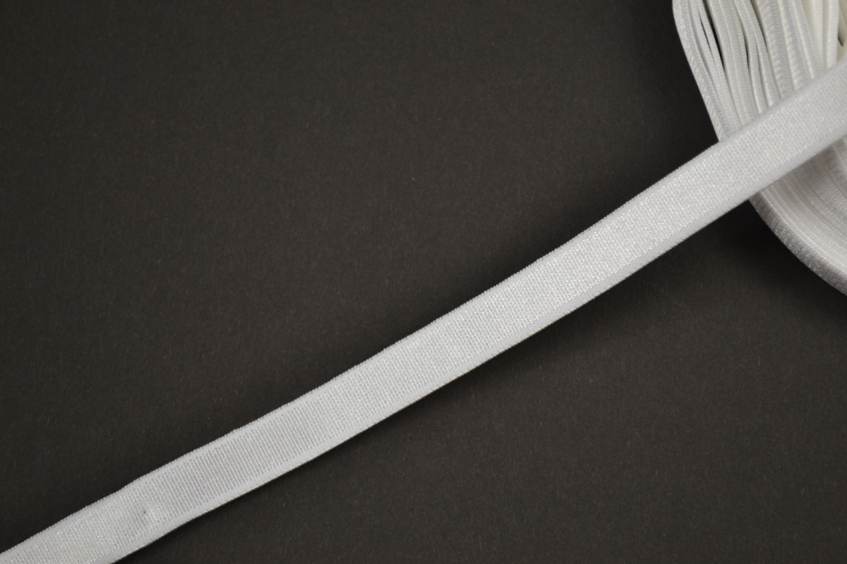 White color strap elastic 12mm