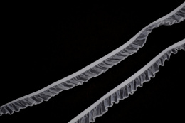 Biała gumofalbanka, gumokoronka 15mm