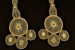 Brzoskwiniowe aplikacje gipiurowe 2szt.