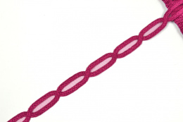 Ciemnoróżowy haft na tiulu 1,1mb