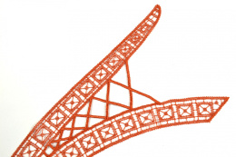 Duża gipiurowa naszywka, aplikacja 1szt.