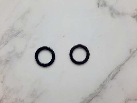 Kółka metalowe czarne 14mm