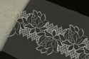 Lace on ivory color on tulle 1mb
