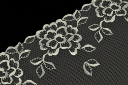 Kremowy haft w kwiaty 0,5mb