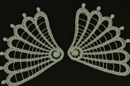 Miętowe gipiurowe naszywki para