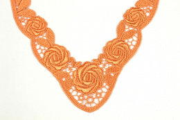 Pomarańczowe aplikacje gipiurowe 2szt.