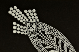 Śmietankowe aplikacje gipiurowe 2szt.