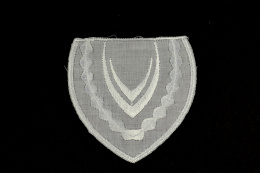 Śnieżnobiałe aplikacje/ naszywki bawełniane 2szt.