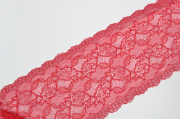 Stretch lace in red color 1mb