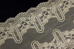 Stretch lace in beige color 1mb
