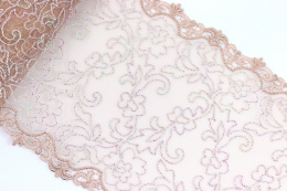 Lace on tulle, nude color 1mb