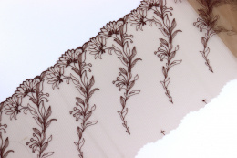 Lace on beige color on tulle 1,1mb