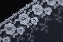 White color embroidery lace 1mb
