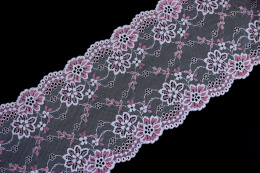 Stretch lace in blue and pink colors 1mb