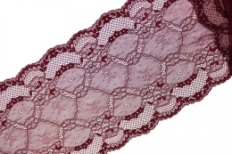 Stretch lace in maroon color 1mb