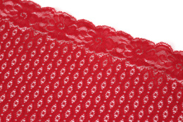 Ciemnoczerwona koronka elastyczna 0,5mb
