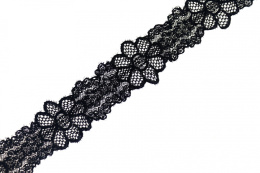 Stretch lace black color 1mb