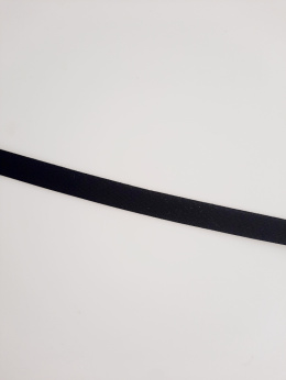 Czarna guma ramiączkowa, satynowa 12mm