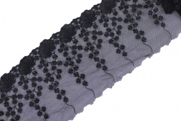 Stretch lace in black color 1mb