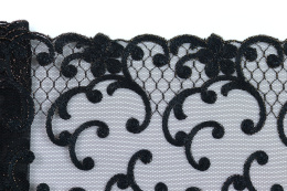 Lace on black color with golden thread 1mb
