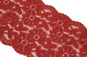 Czerwona koronka elastyczna, kolor karmazyn 1mb