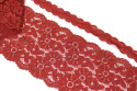 Czerwona koronka elastyczna, kolor karmazyn 1mb