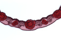 Embroidery applique on tulle 2pcs.