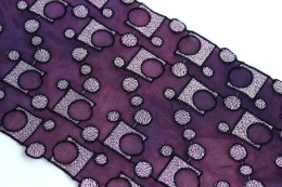 Dwustronny haft na gęstym tiulu 0,5mb