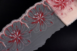 Elastyczny haft pudrowy róż 1mb