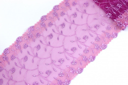 Stretch lace in pink color 1,1mb