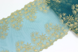 Embroidery lace with gold color pattern 1mb
