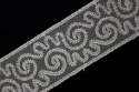 Jasnobeżowy haft na bawełnie 1,1mb