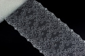 Kremowy haft na tiulu z gipiurą 1mb