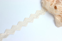 Łososiowy elastyczny haft, elastyczny tiul 1mn