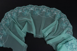 Stretch lace on tulle, mint color 1mb