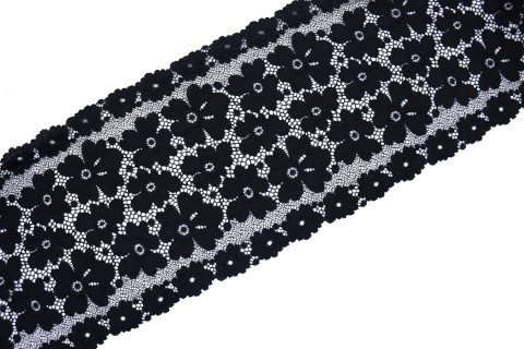 Cute stretch lace in black color 1mb