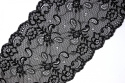 Lace stretch in black color, GLAMOUR style 1mb