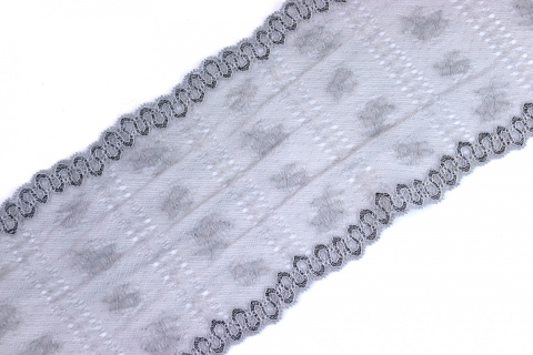 Elastic lace trim