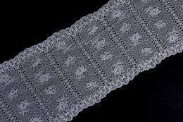Popielata elastyczna koronka 0,5mb