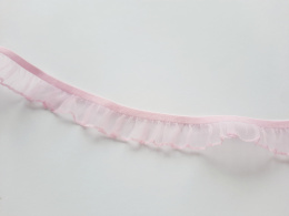 Pink color rubber frill 18mm