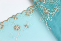 Lace on tulle on turquse color 1mb