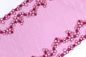 Embroidery lace on pink color 1mb