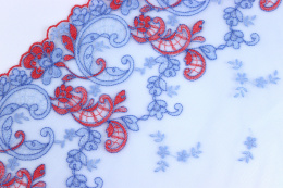 Embroidery lace on sky blue color 1mb