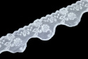 Wąska elastyczna biała koronka 1mb