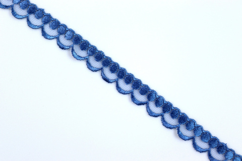 Narrow lace in blue color 1mb