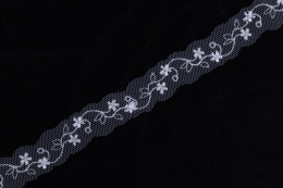 Narrow lace on white color 1mb