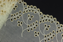 Lace embroidery on cotton 1mb